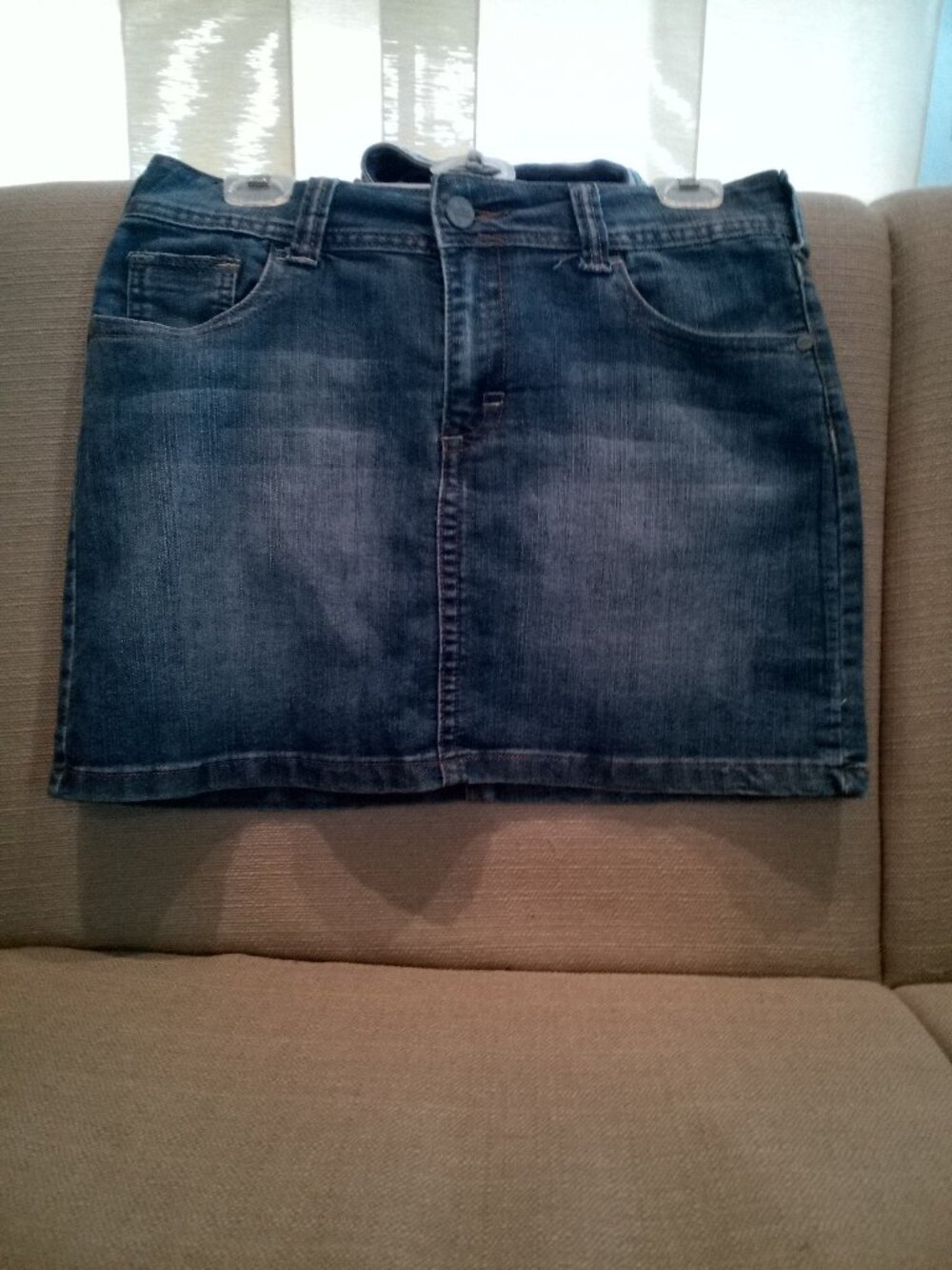 (429) Crafted Jean skirt size 8